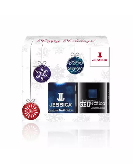 Winter Set Jessica: Custom Colors Nail Polish Light Up The Sky 14.8 ml + Professional GELeration Semi-Permanent Nail Polish Light Up The Sky, 14.8 ml