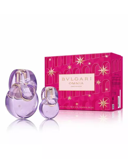 Xmas 2023 Set Bvlgari: Omnia Amethyste Eau De Toilette For Women 100 ml + Omnia Amethyste Eau De Toilette For Women 15 ml *Miniature, 100 ml