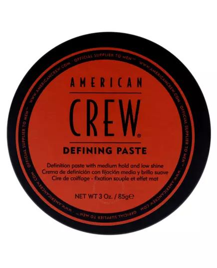 American Crew Defining Paste Vegan Haarstylingpaste Zum Stylen Mittlerer Halt, 85 g