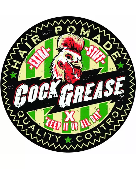 Cock Grease Extra Slick No X Haarstyling-Pomade Glanzfinish Extra Halt, 100 g