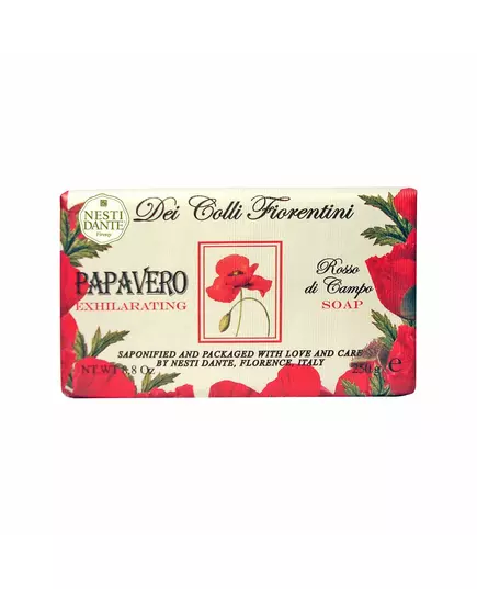 Dei Colli Fiorentina Triple Milled Vegetal Soap Papavero, 250 g