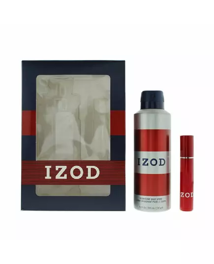 Set Izod: Red Scented Spray For Men 200 ml + Red Eau De Toilette For Men, 200 ml