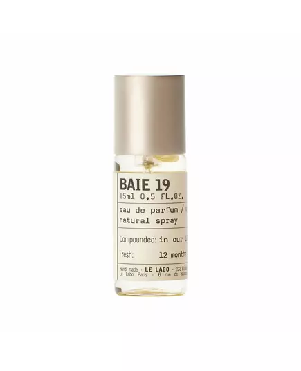 Le Labo Baie 19 Eau de Parfum Unisexe, 15 ml