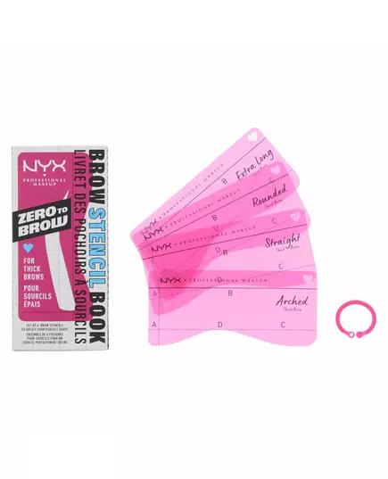 Setzen Nyx Zero To Brow Gestaltung Augenbrauenpuder 4 stk stk, 4 Stück