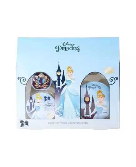 Set Disney: Cinderella Eau De Toilette For Girls 50 ml + Cinderella Collectible Magnet For Girls, 50 ml