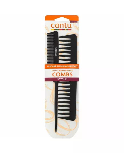 Duo Set Cantu Cantu Styling Plastik-Haarkamm Schwarz 2 stk, 2 Stück