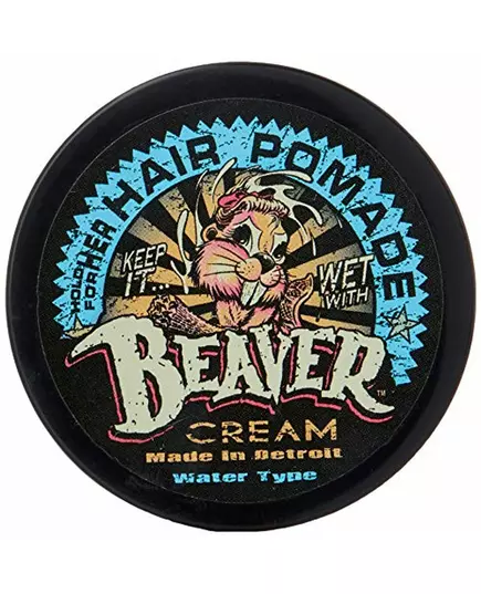 Cock Grease Beaver Cream Water Type Haarstyling-Pomade Glanzfinish Leichter bis mittlerer Halt, 50 g
