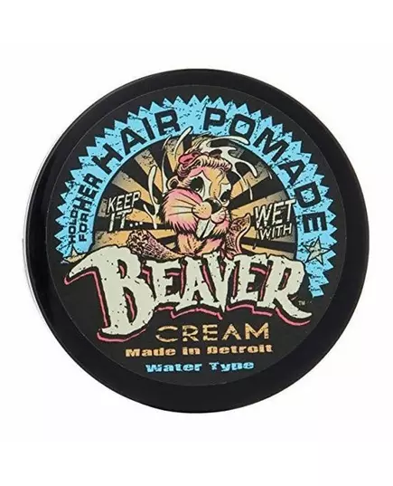 Cock Grease Beaver Cream Water Type Hair Styling Pomade Shine Finish Light To Medium Hold, 110 g, image 2