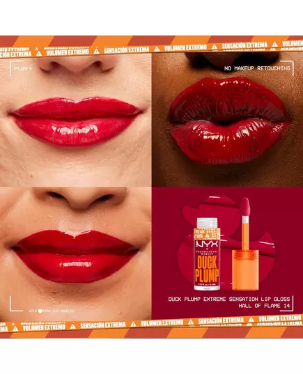 Nyx Duck Plump Vegan Auffüllen Lippenvergrößerer 14 Halle der Flamme, 6,8 ml, Bild 4