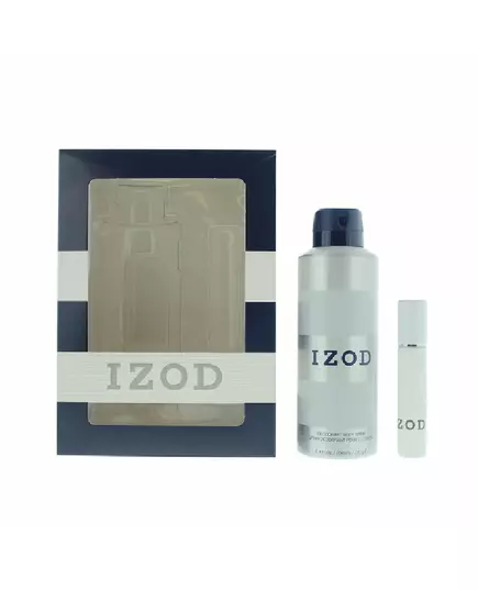 Set Izod: White Eau De Toilette For Men 15 ml + White Scented Spray For Men, 15 ml