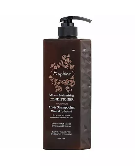 Saphira Mineral Paraben-Free Hair Conditioner For Hydration, 1000 ml
