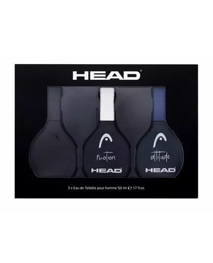 Set Head: Fire Eau De Toilette For Men 50 ml + Motion Eau De Toilette For Men 50 ml + Attitude Eau De Toilette For Men, 50 ml
