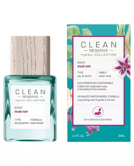 Clean H2Eau Musk Noir Eau de Parfum Unisex, 30 ml, Bild 2