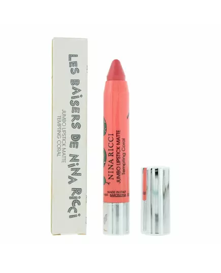Nina Ricci Jumbo Lipstick Matte Matt Creme-Lippenstift Verlockende Koralle, 2,5 g