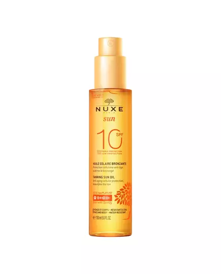 Nuxe Sun Anti-âge Huile de bronzage SPF 10, 150 ml