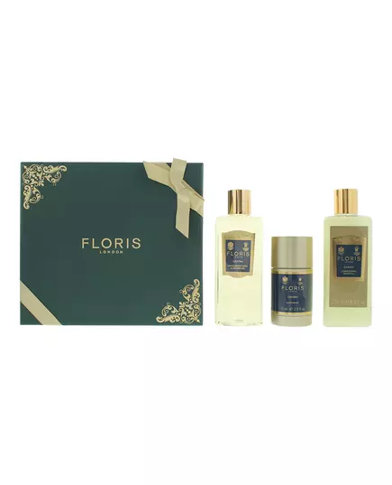 Set Floris Of London: Cefiro Hair Shampoo For Conditioning 250 ml + Cefiro Moisturizing Shower Gel For All Skin Types 250 ml + Cefiro Anti-Perspirant Deodorant Stick Unisex, 250 ml