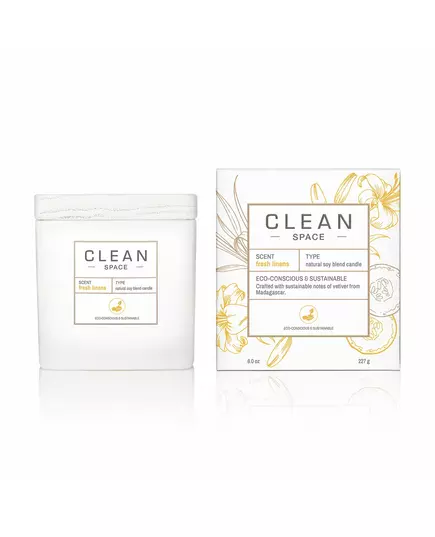 Clean Space Fresh Linens Bougie parfumée, 227 g, image 2