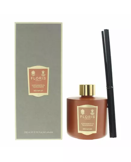 Floris Of London Cinnamon & Tangerine Roseau Diffuseur de parfum à roseaux Marron, 200 ml