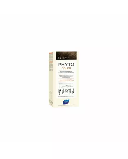 Phyto Phytocolor Permanent Hair Dye 5.3 Light Golden Brown, 112 ml