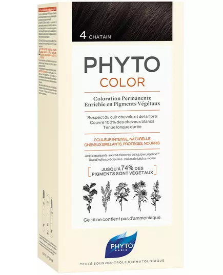 Phyto Phytocolor Teinture permanente pour cheveux 4 Brown, 50 ml