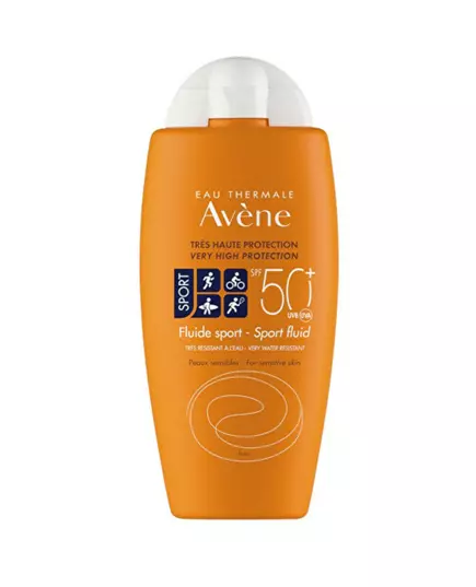 Avene Sport Fluid Photo-Protecteur Sunscreen Fluid For Face & Body SPF50+, 100 ml