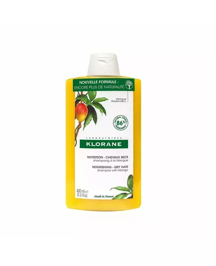 Klorane AL MANGO shampooing nourrissant pour cheveux secs, 400 ml