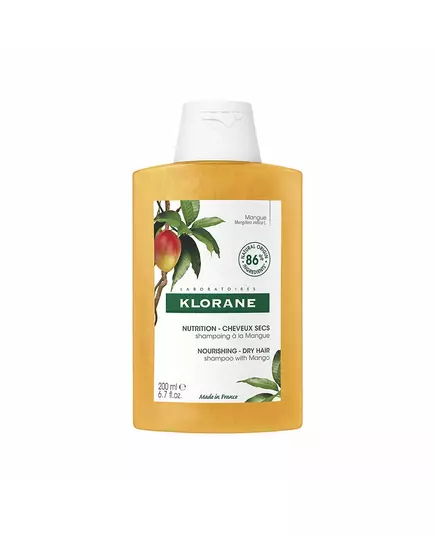 Klorane AL MANGO shampooing nourrissant pour cheveux secs, 200 ml