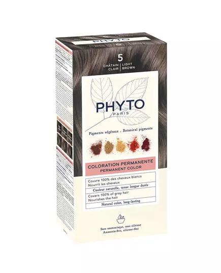 Phyto Color Permanente Haarfarbe 5 Light Chestnut, 50 ml