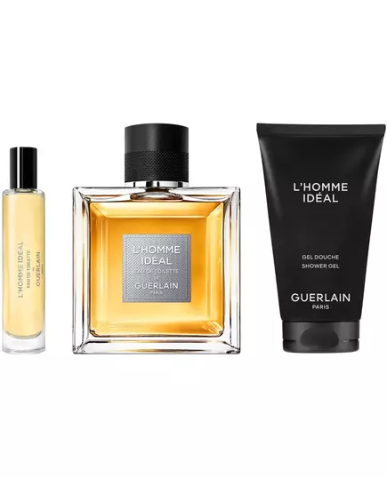 Set Guerlain: L'Homme Ideal Eau De Toilette For Men 100 ml + L'Homme Ideal Eau De Toilette For Men 10 ml + L'Homme Ideal Hydrating Shower Gel All Skin Types, 3 Stück