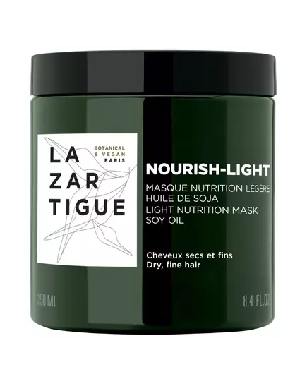 Lazartigue Nourish-Light Vegan Hair Treatment Cream Mask Moisturizing After Shampoo, 250 ml