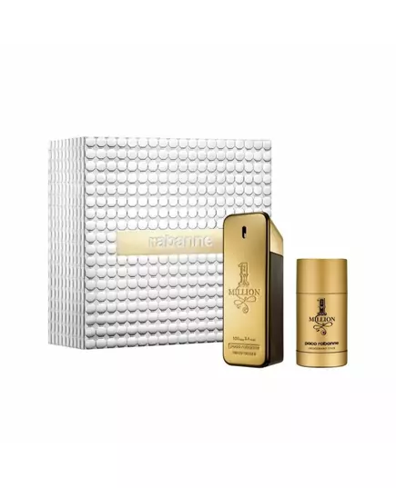 Set Paco Rabanne: 1 Million Eau De Toilette For Men 100 ml + 1 Million Deodorant Stick For Men, 100 ml