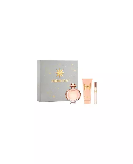 Set Paco Rabanne: Olympea Eau De Parfum For Women 80 ml + Olympea Eau De Parfum For Women 10 ml + Olympea Body Lotion, 3 pcs