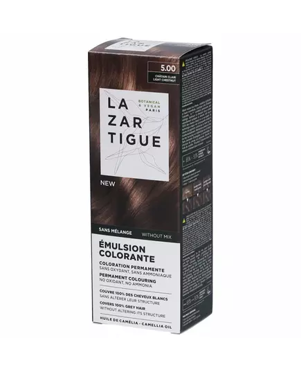 Lazartigue COLORING EMULSION permanent coloring without mixing without rinsing #5.00 1 u, 60 ml