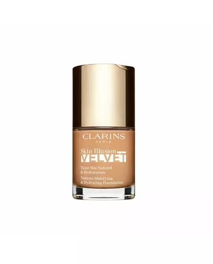 Clarins Skin Illusion Velvet Natürliche Inhaltsstoffe Mattes Finish Flüssige Grundierung 109C Weizen, 30 ml