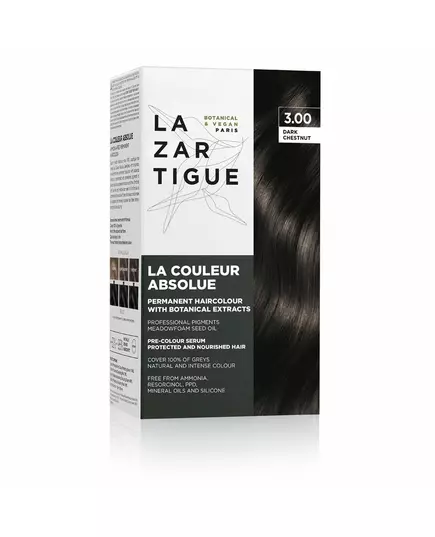 Lazartigue La Couleur Absolue Permanente Haarfarbe 3.00 Dark Chestnut, 143 ml