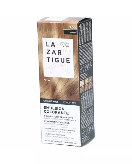 Lazartigue COLORING EMULSION permanent coloring without mixing without rinsing #7.00 1 u, 60 ml