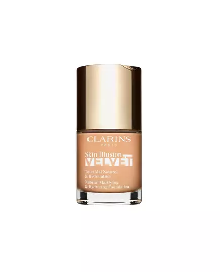 Clarins Skin Illusion Velvet Foundation Matt Flüssige Grundierung 107C Beige, 30 ml