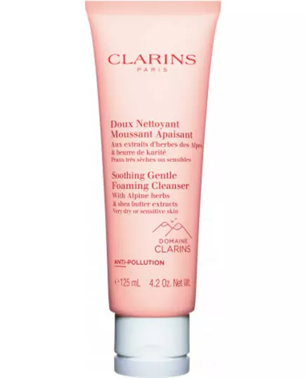 Clarins Gentle Soothing Antipollution Crème moussante nettoyante, 125 ml
