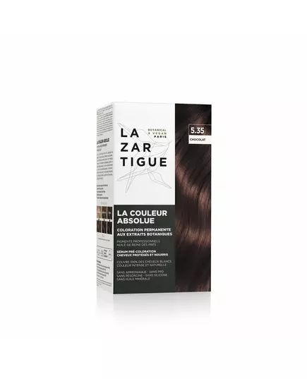Lazartigue La Couleur Absolue Permanent Hair Dye 5.35 Chocolate, 143 ml