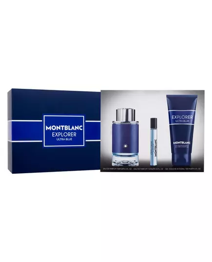 Set Montblanc: Legend Blue Eau De Parfum For Men 100 ml + Legend Blue Eau De Parfum For Men 2 pcs 7.5 ml + Legend Blue Cleansing Shower Gel All Over The Body For All Skin Types, 2 × 7.5 ml