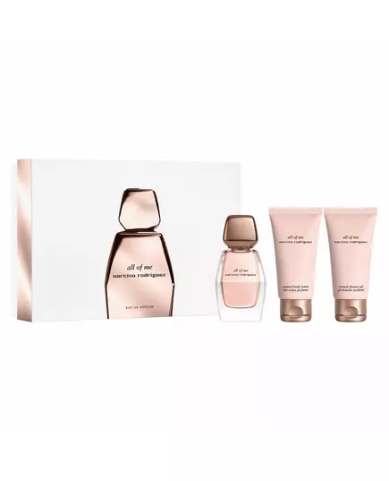 Set Narciso Rodriguez: All Of Me Eau De Parfum For Women 50 ml + All Of Me Hydrating Body Lotion 50 ml + All Of Me Hydrating Shower Gel All Skin Types, 50 ml