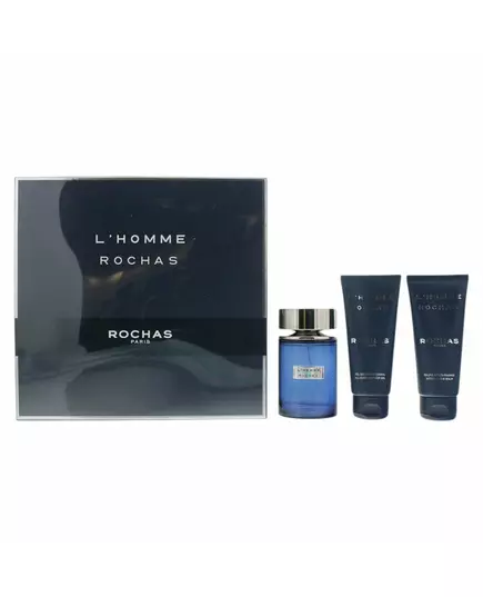 Set Rochas: L'Homme Rochas Eau De Toilette For Men 100 ml + L'Homme Rochas Hydrating Shower Gel All Skin Types 100 ml + L'Homme Rochas Hydrating After-Shave Balm, 100 ml, Bild 2