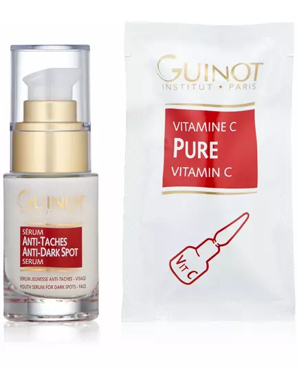 Set Guinot: Anti-Taches Anti-Dark Spots Serum For Face 23.5 ml + Pure Vitamin C Serum For Face, 25 ml