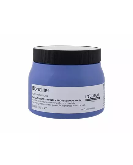 L'Oreal Professionnel Serie Expert Blondifier Polyphénols d'acai Masque crème pour traitement des cheveux Rénovation et éclairage, 500 ml