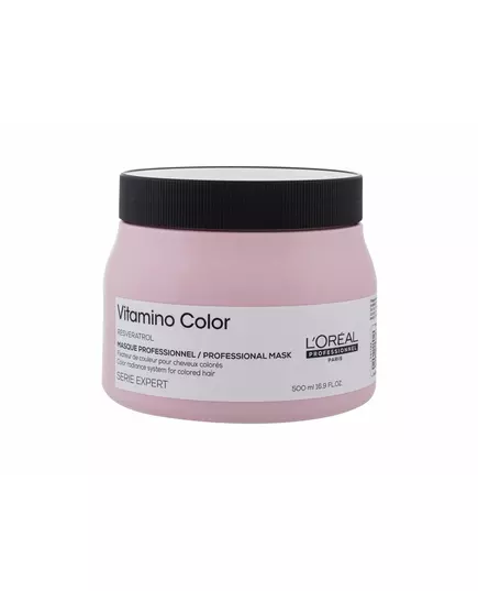 L'Oreal Professionnel Serie Expert Vitamino Color Resveratrol Haarbehandlungs-Crememaske Für Farbschutz, 500 ml