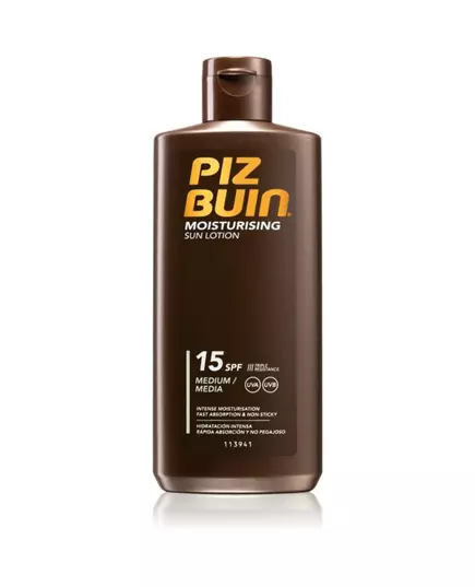 Piz Buin Moisturizing Sun Protection Sunscreen Lotion SPF 15 UVA/UVB protection, 200 ml