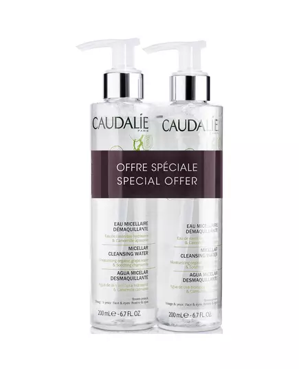 Duo Set Caudalie Caudalie Reinigung Mizellenwasser Für alle Hauttypen 2 stk, 2 × 200 ml