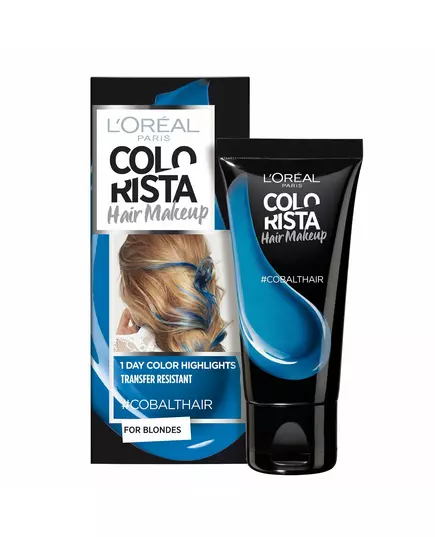 L'Oreal Paris Colorista Hair Makeup Teinture capillaire semi-permanente #COBALTHAIR, 30 ml