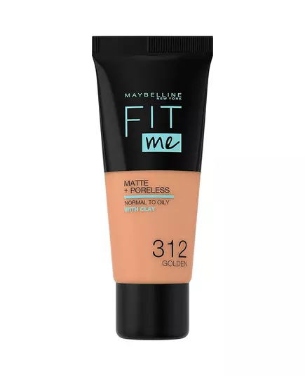 Maybelline FIT ME MATTE+PORELESS foundation #312-golden, 30 ml