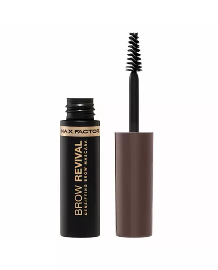Max Factor Brow Revival Wasser Vollere dichtere gut definierte Augenbrauen Augenbrauengel 005 Schwarz Braun, 4,5 ml